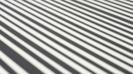 A minimalist image showcasing a diagonal striped shadow pattern against a light background.の素材