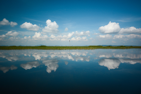 Sky reflectionの写真素材