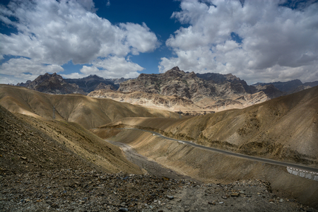 Karakorum scene from highwayの写真素材