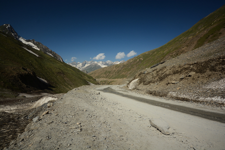 Highway in Himalayasの写真素材