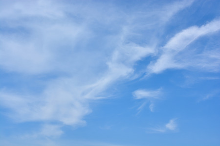 Blue sky with white cloudsの写真素材