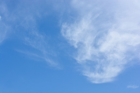 Blue sky with white cloudsの写真素材