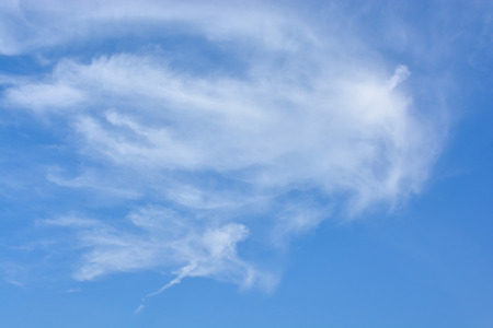 Blue sky with white cloudsの写真素材