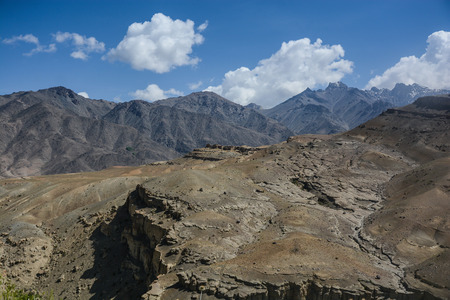 Mountain landscape of Himalaya range in summer , Jammu&Kashmir , Indiaの写真素材