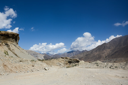 Himalaya landscape of summer in the north of Indiaの写真素材