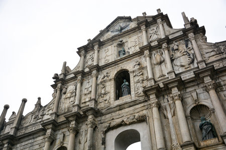 MACAU - JANUARY 24,2015 : Ruins Of Saint Paulのeditorial素材