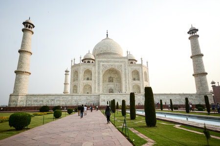 Taj mahal, A famous historical monument of Indiaのeditorial素材