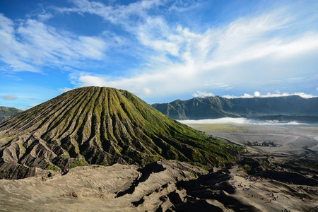 Batok volcano on East Java Indonesia  view from mount bromoの写真素材
