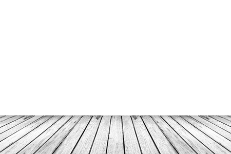 white wood floor texture isolated on white background for copy spaceの写真素材