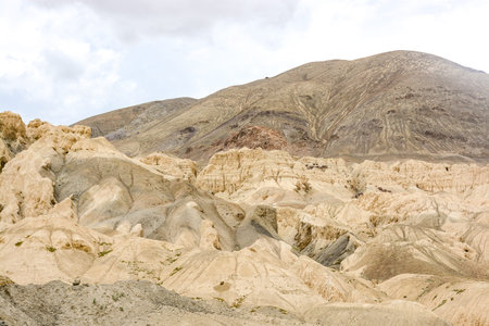 Moonland Landscape in Lamayuru at Ladakh, Jammu and Kashmir state, India