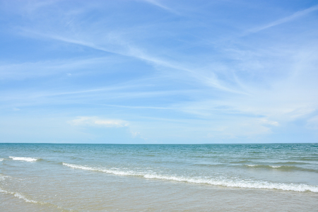 Summer landscape with tropical sea and blue skyの写真素材