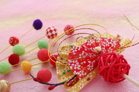 Image photo of New Year's decoration of Japan traditional culture