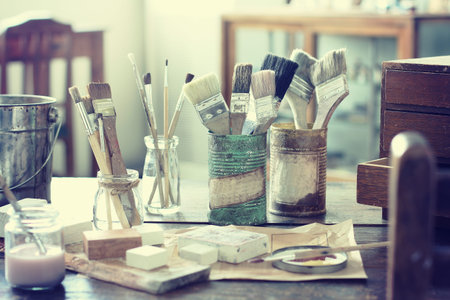 Image of DIY work in the atelier