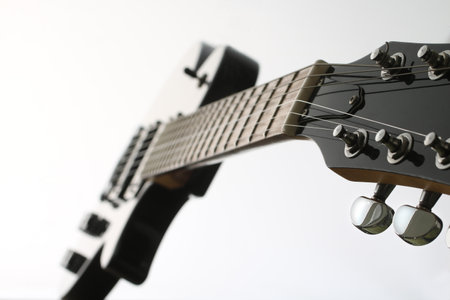 Electric guitar silhouetteの写真素材