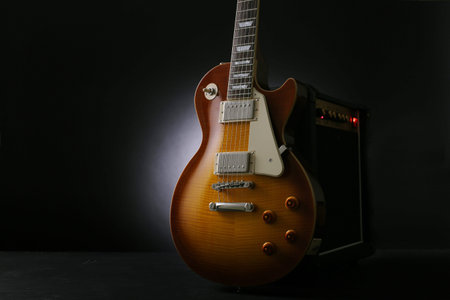 Electric guitar silhouette