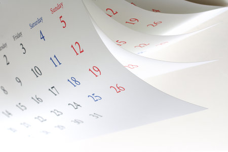 Calendar, dates and numbersの写真素材