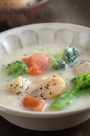 Scallop Cream Stewの写真素材