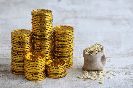 The cost of grain and money and free economy and food assistance