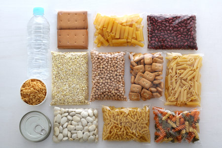 Relief supplies for food such as grains