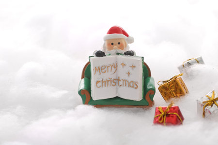 The image of Christmas with Santa coming
