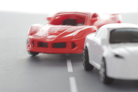 Reckless driving such as overtaking or sidewaysの写真素材