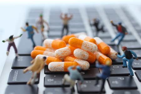 People who are addicted to drugs and drugsの写真素材