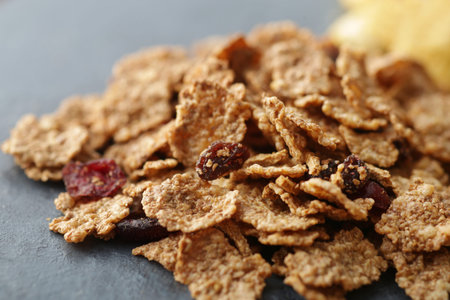 Various types of cereals and granola