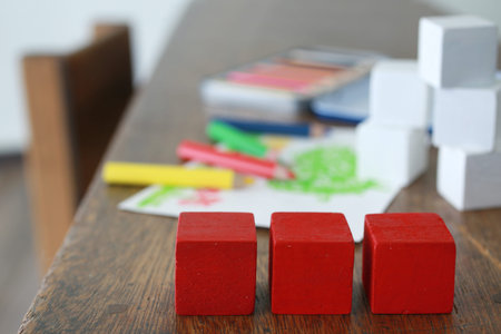 Building blocks and drawing to nurture emotional education
