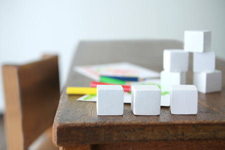 Building blocks and drawing to nurture emotional educationの写真素材