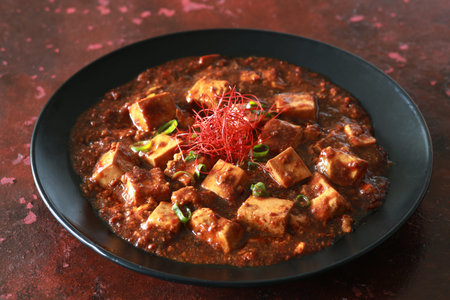 Mapo tofu in Chinese cuisineの写真素材