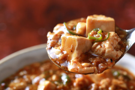 Mapo tofu in Chinese cuisineの写真素材