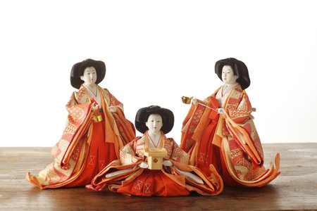 Hina dolls of traditional Japan cultureの写真素材