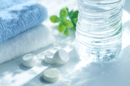 Image of a group of heat stroke prevention goodsの写真素材