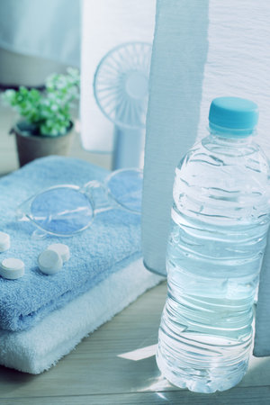 Image of a group of heat stroke prevention goods