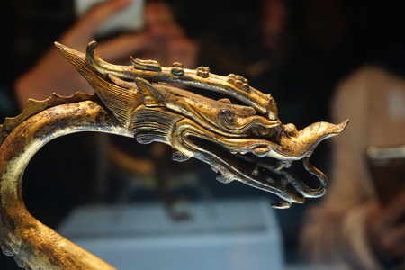 Shaanxi History Museum Gold Dragonのeditorial素材