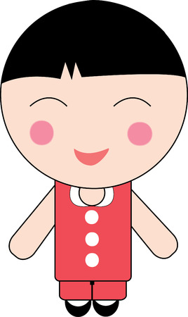 The Chinese boyのイラスト素材