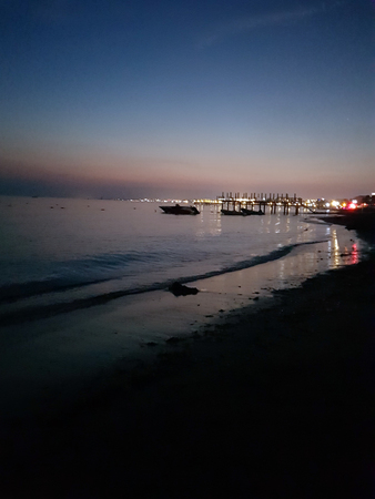 Mediterranean coastal landscape in Turkey sideの写真素材