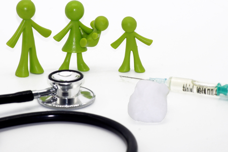 Vaccination protection for the familyの写真素材