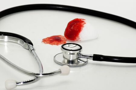 Symbols for medical care cut outの写真素材