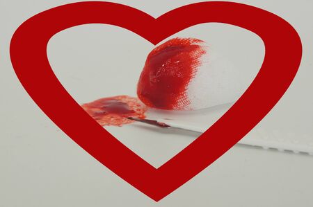 Symbols for medical care cut outの写真素材