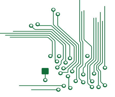 Circuit Board Illustrationのイラスト素材