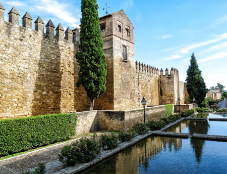 Ancient town wall of Cordoba in Spainのeditorial素材