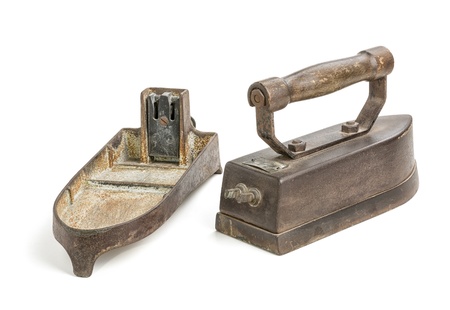 antique electric ironの写真素材