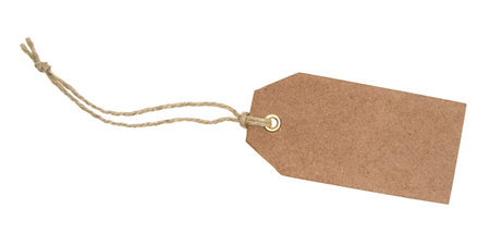 Blank brown tag