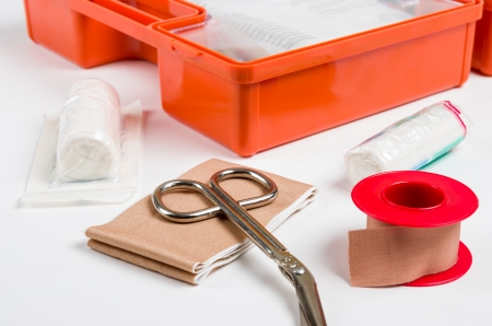 First Aid Kit with dressing material First Aid Kit with dressing material