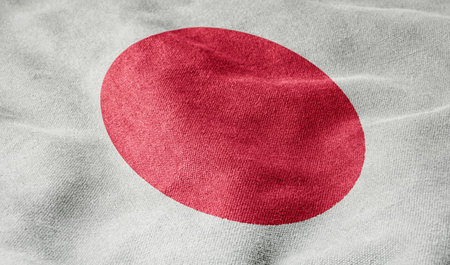 Flag of Japanの写真素材