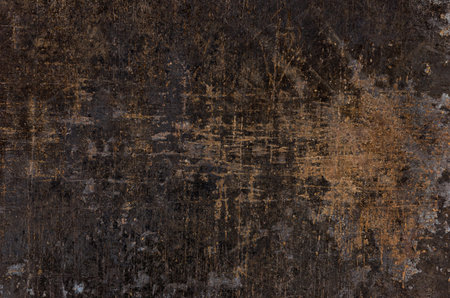 Old baking tray with scratches