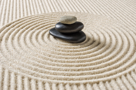 Japanese zen gardenの写真素材