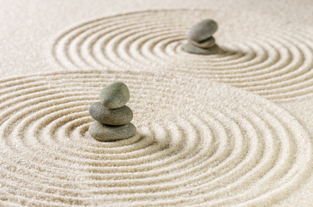 Japanese zen gardenの写真素材