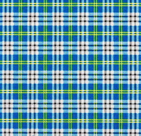 Fabric with a checked pattern in blue tones